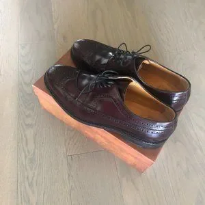 Berwick | Shoes | Berwick Burgundy Leather Derby Shoes Size 